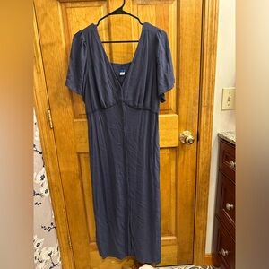Old Navy waist defined midi dress